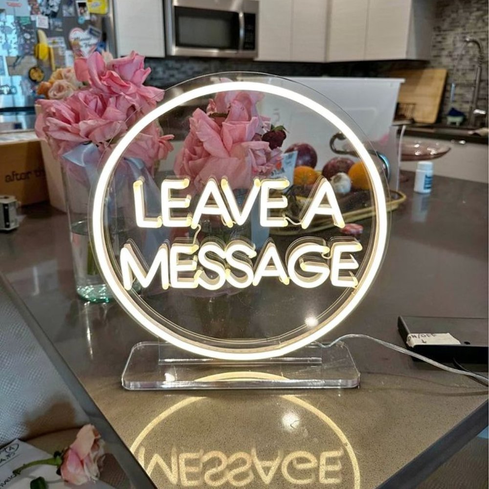 Neon Sign for Wedding (audio guestbook)